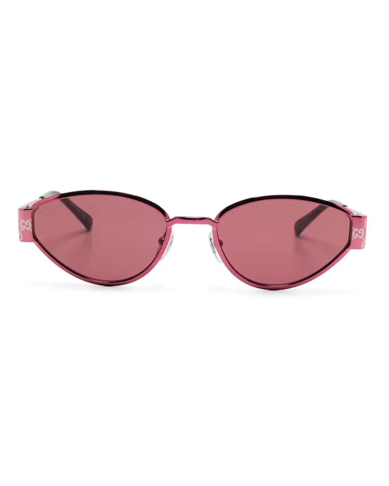 Gucci Sonnenbrille mit ovalem Gestell - Rosa Rosa