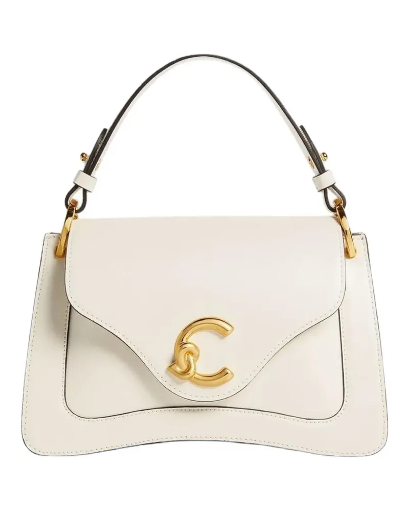 Coccinelle small C-me leather tote bag - Weiß Weiß