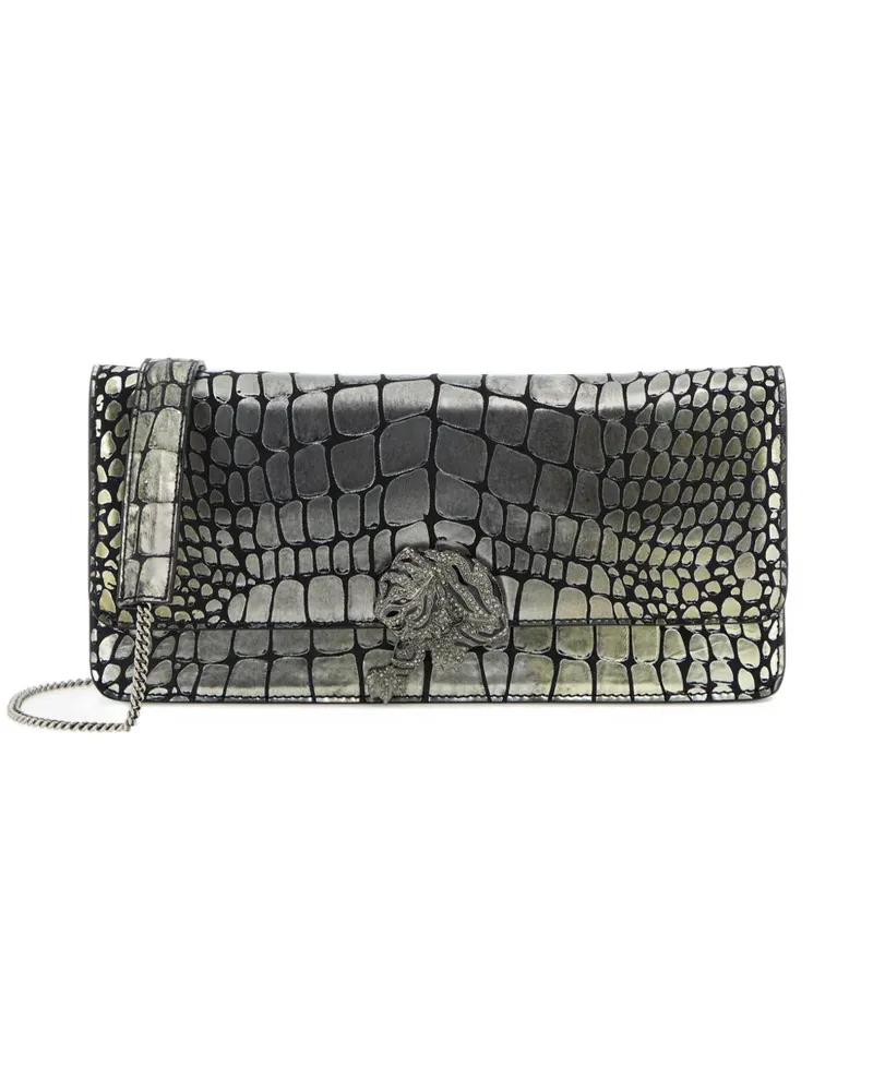 Roberto Cavalli Mini Roar Umhängetasche - Silber Silber