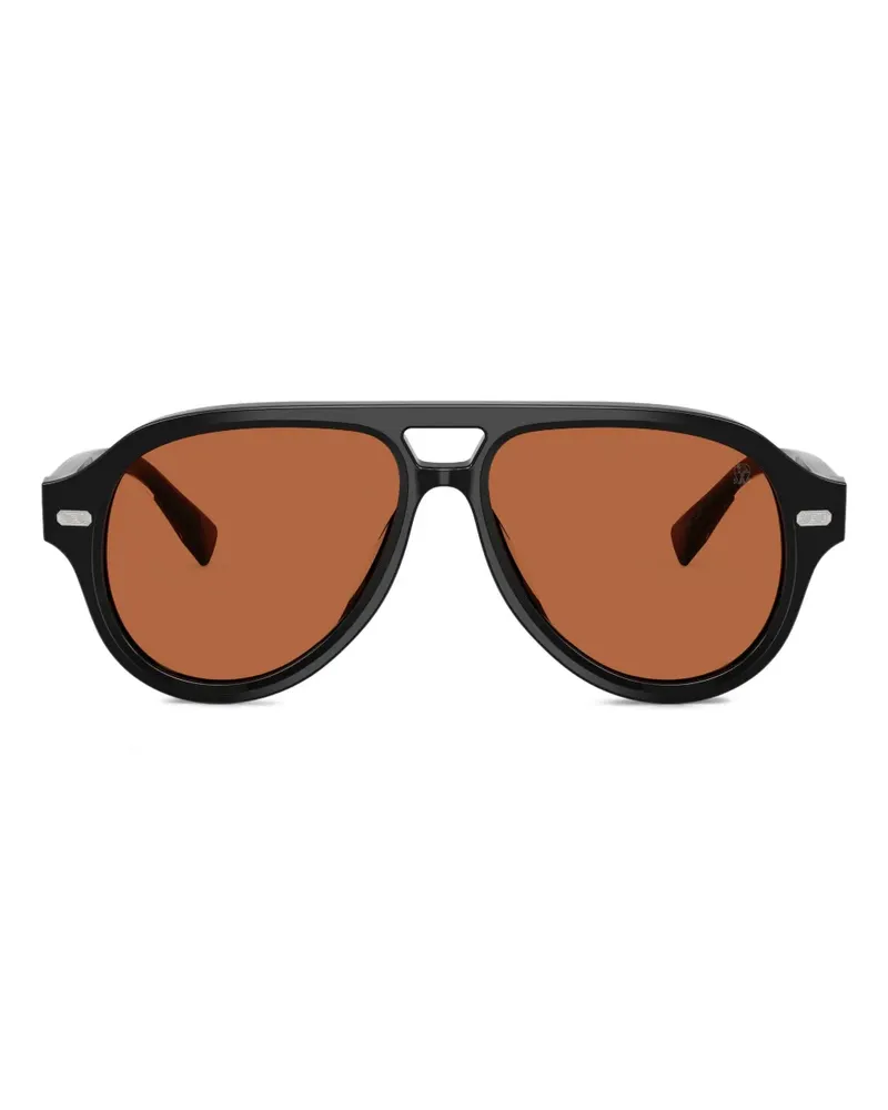 Brunello Cucinelli Getönte Pilotenbrille - Schwarz Schwarz