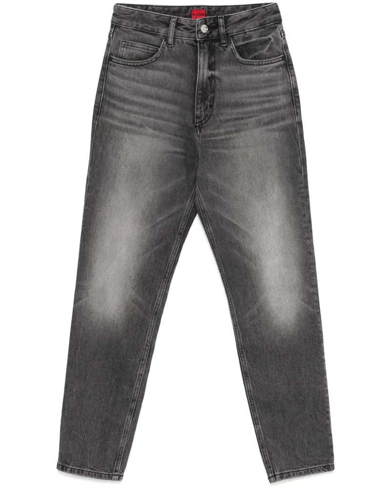 HUGO BOSS Klassische Tapered-Jeans - Grau Grau