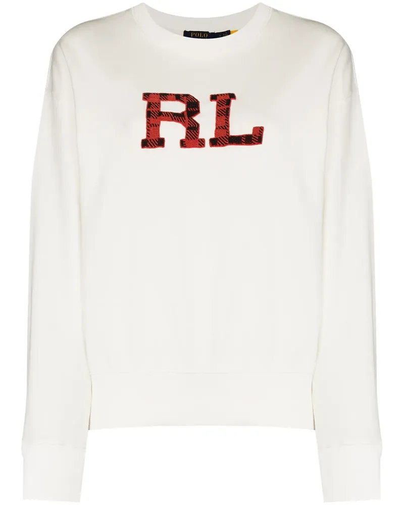 Ralph Lauren Sweatshirt mit Perlen-Logo - Weiß Weiß