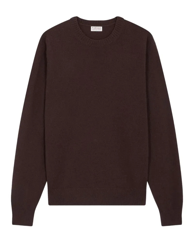 FURSAC Kaschmirpullover mit rundem Ausschnitt - Braun Braun