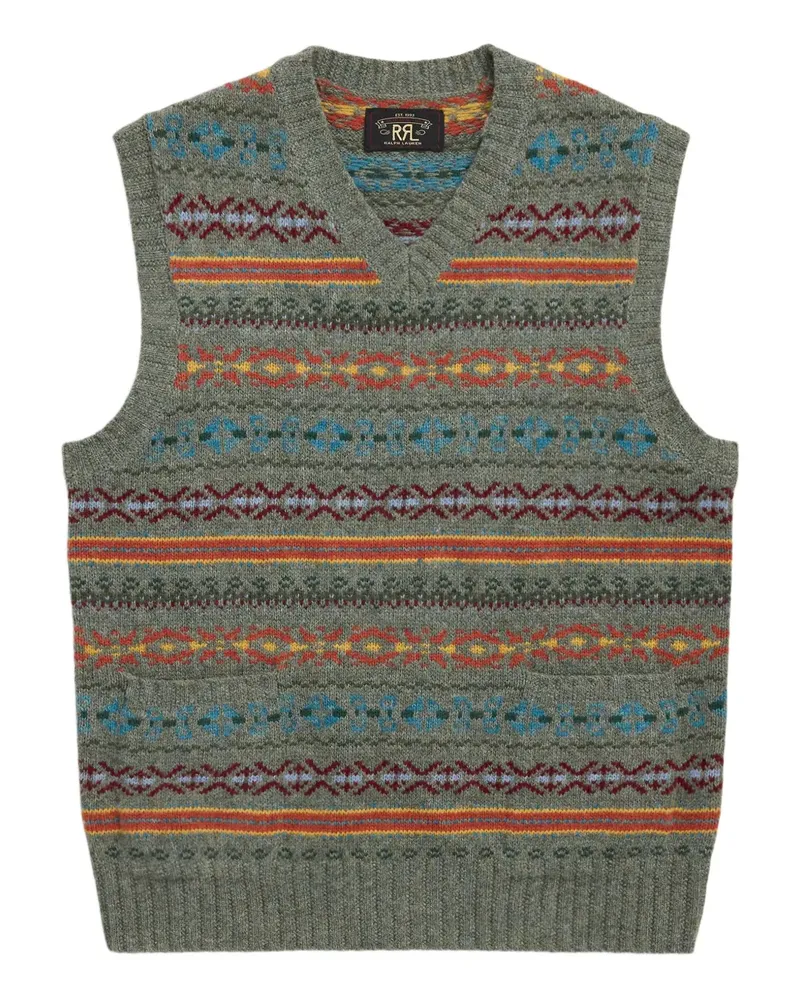Ralph Lauren Weste aus Fair-Isle-Jacquard - Grün Grün