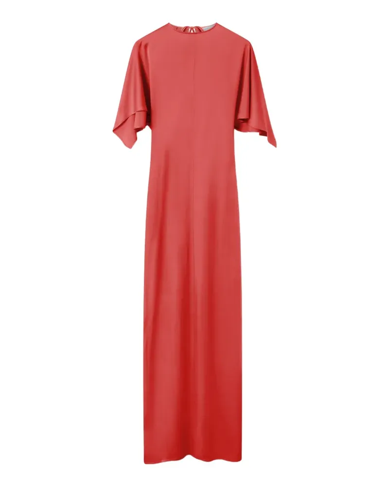 Stella McCartney cape-sleeve open-back maxi dress - Rot Rot