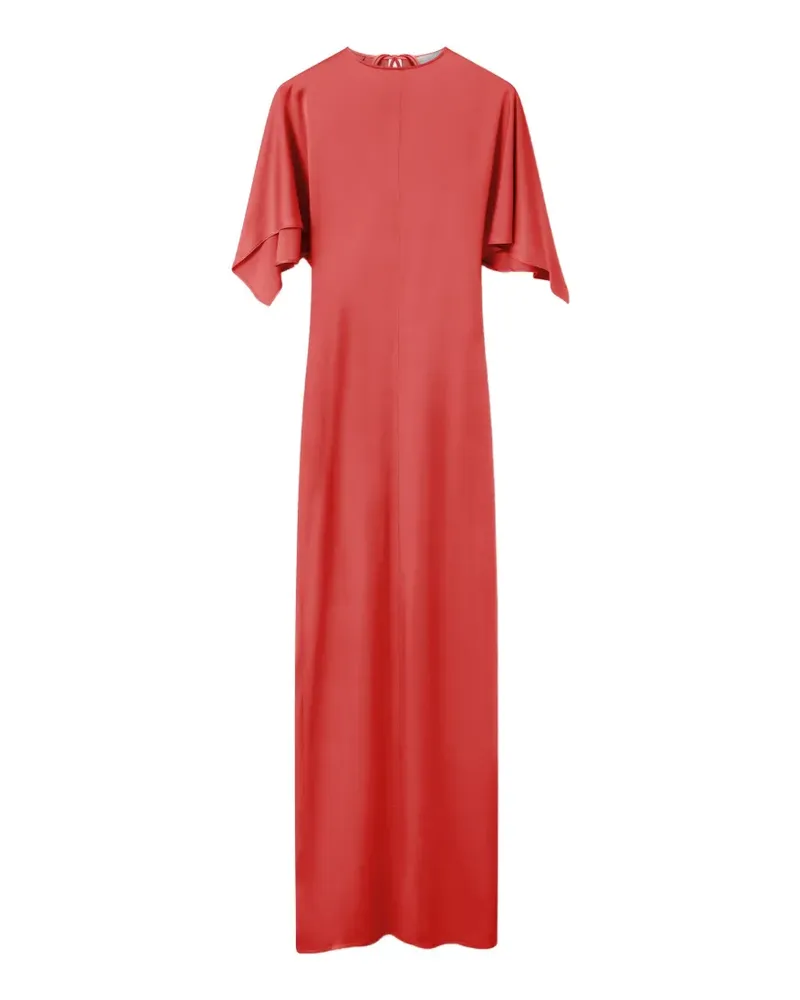 Stella McCartney Rückenfreies Maxikleid mit Cape-Ärmel - Rot Rot