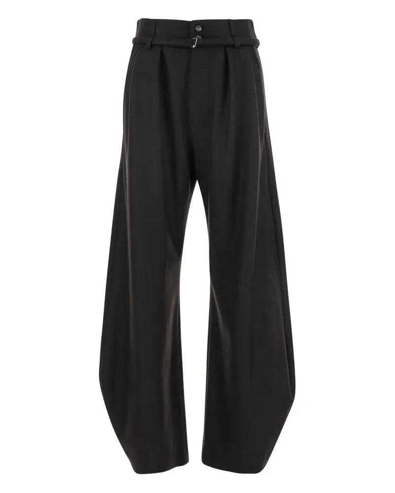 TELA Plissierte Hose mit Gürtel - Braun Braun