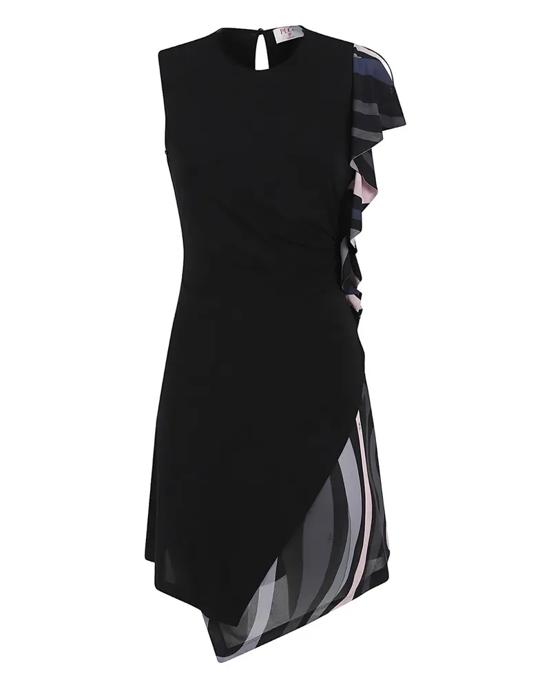 Emilio Pucci Kleid mit Marmo-Print - Schwarz Schwarz