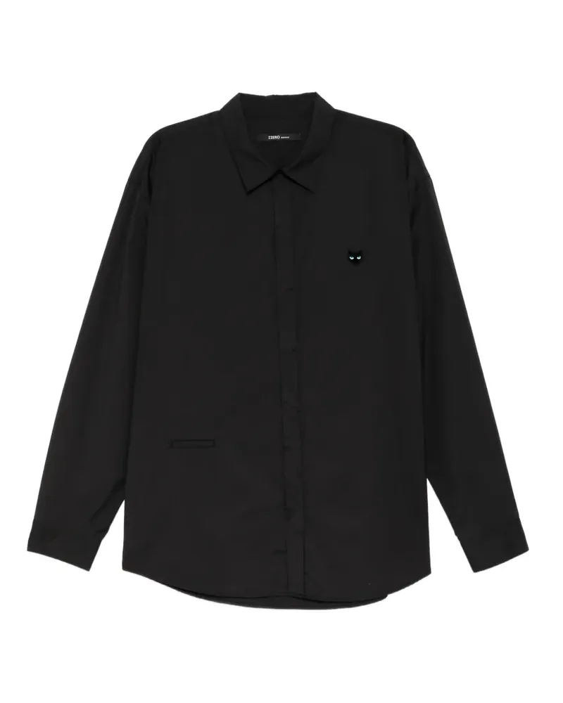 SONGZIO Hemd mit Panther-Patch - Schwarz Schwarz