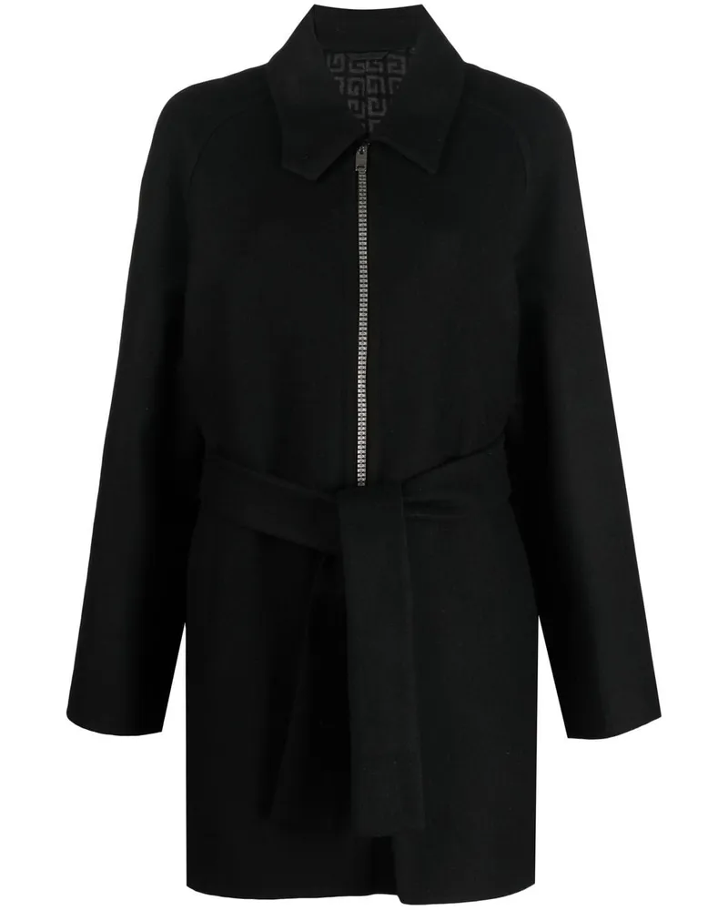 Givenchy Mantel mit Gürtel - Schwarz Schwarz