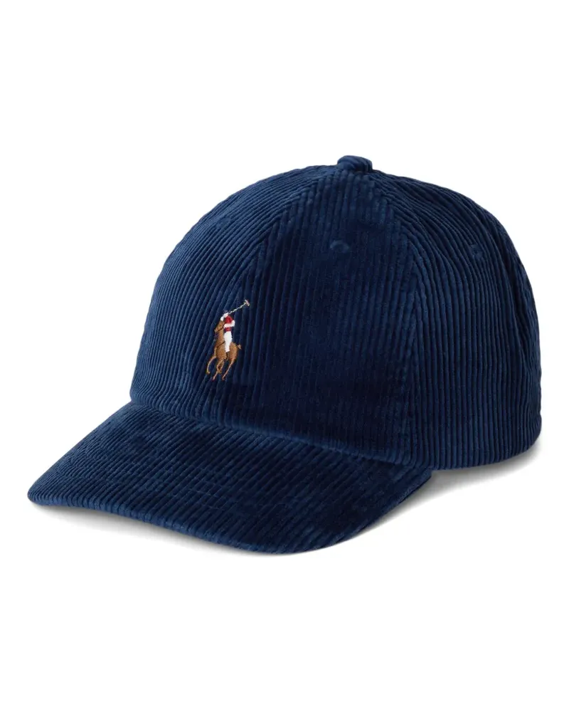 Ralph Lauren Baseballkappe aus Cord - Blau Blau