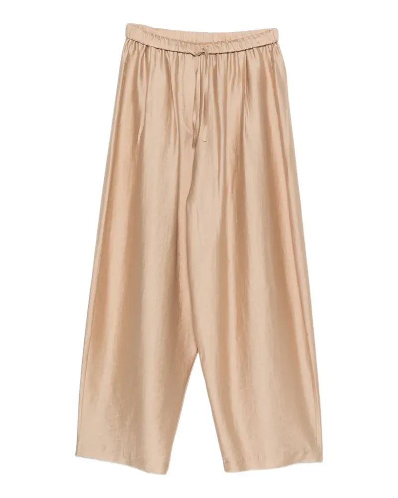 CORDERA Weite Hose mit Kordelzug - Nude Nude