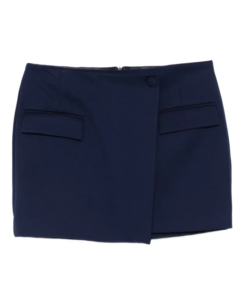 Patrizia Pepe Midirock in Wickeloptik - Blau Blau