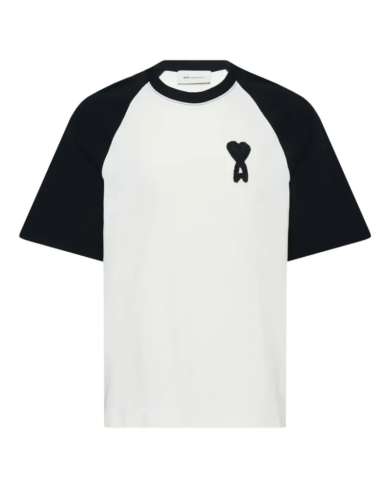 AMI Paris Ami de Coeur raglan-sleeve T-shirt - Nude Nude