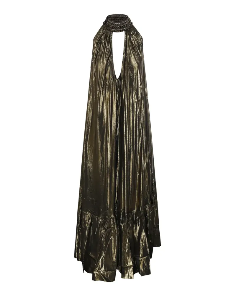 Mes Demoiselles Lumon beaded maxi dress - Metallic Metallic