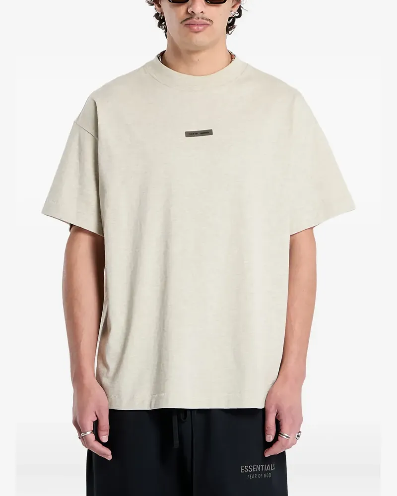 Fear of God logo-plaque T-shirt - Grau Grau