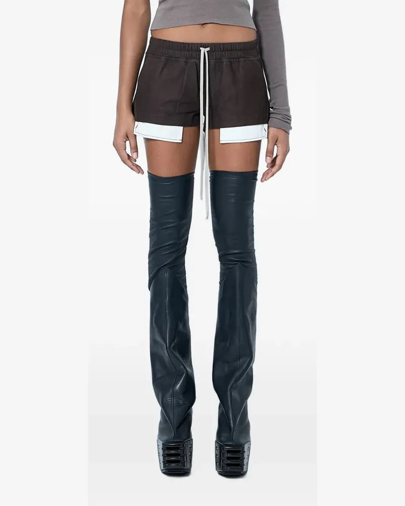 Rick Owens Fog Shorts mit Kordelzug - Braun Braun