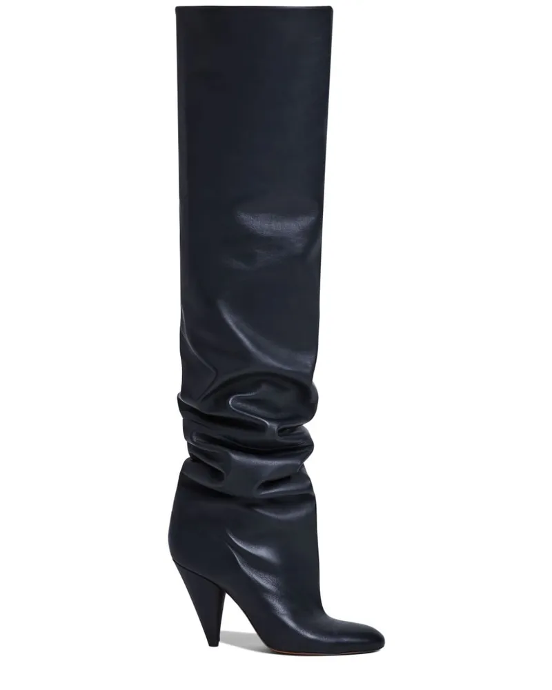 Proenza Schouler Cone Overknee-Stiefel 100mm Schwarz