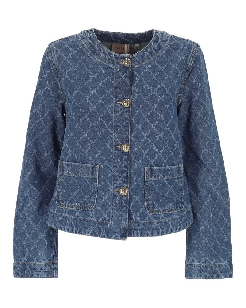 MARELLA Jacke mit Rautenmuster - Blau Blau