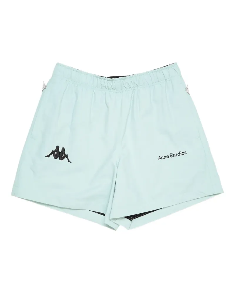 Acne Studios Joggingshorts mit Logo-Stickerei - Blau Blau