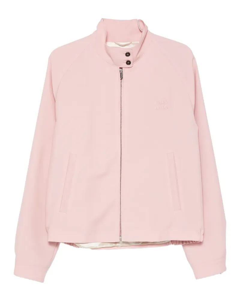 Miu Miu logo-embroidered jacket - Rosa Rosa