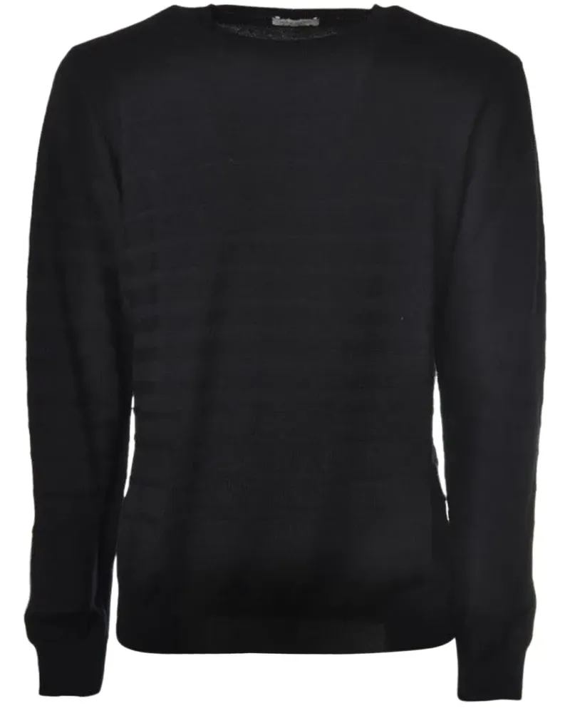 Paolo Pecora Milano Klassischer Pullover - Blau Blau