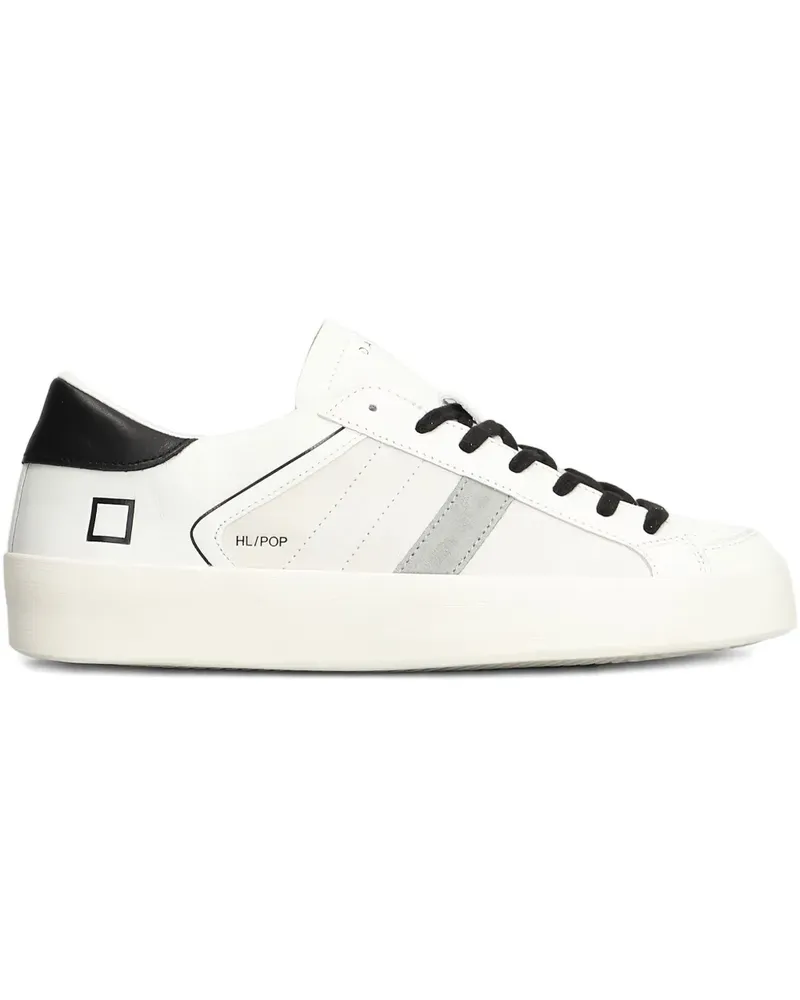 D.A.T.E. Sneakers mit Einsätzen - Weiß Weiß