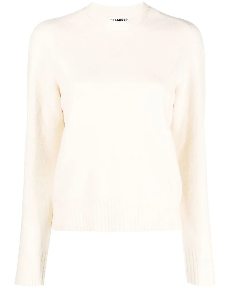 Jil Sander Pullover mit Rundhalsausschnitt - Weiß Weiß