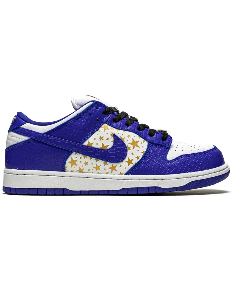 Nike x Supreme SB Dunk Low Sneakers - Blau Blau