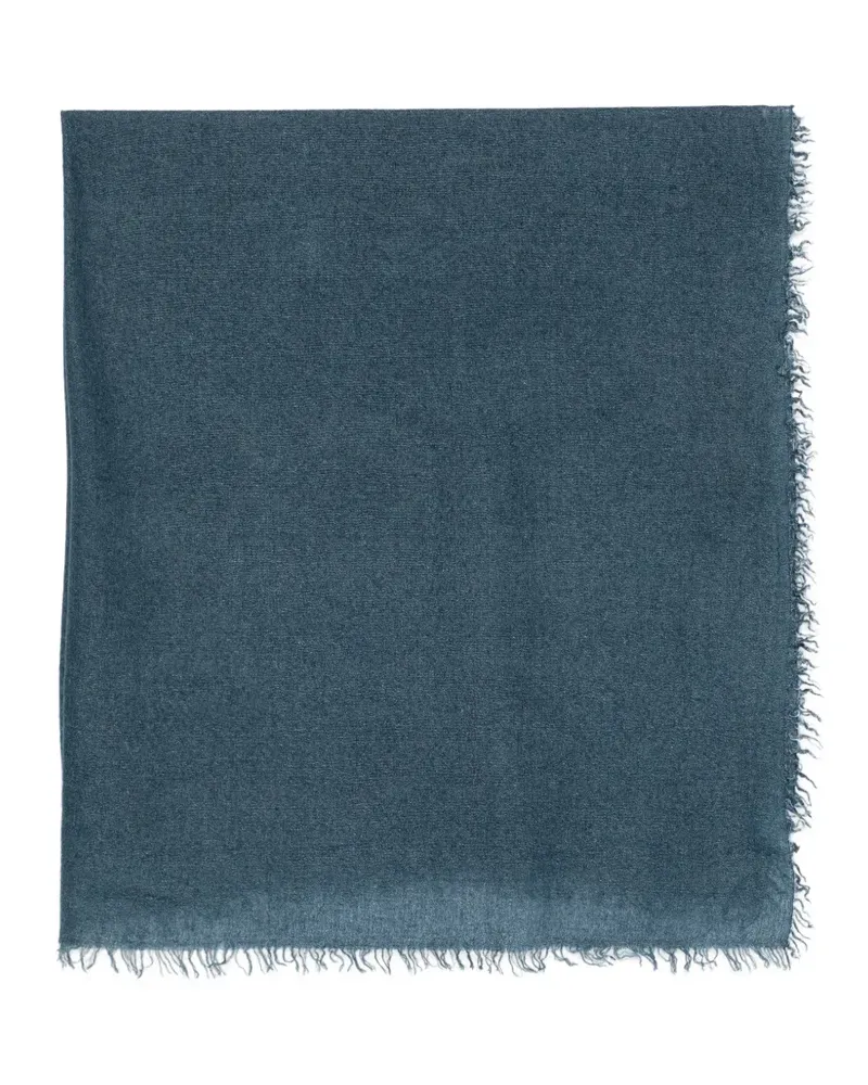 Faliero Sarti Cristina Schal mit Fransen - Blau Blau