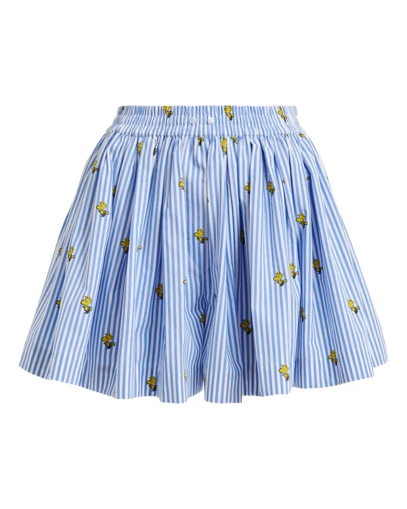 Essentiel Peanuts™ print striped shorts - Blau Blau