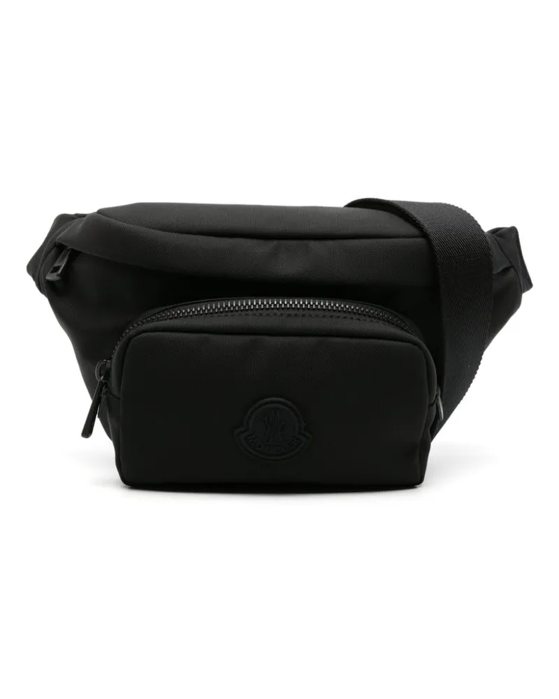 Moncler Durance Gürteltasche mit gummiertem Logo - Schwarz Schwarz