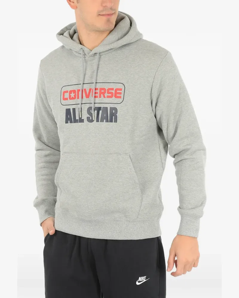 Converse Hoodie mit Logo-Print - Grau Grau