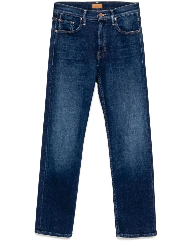 Mother The Mid Rise Rider Flood Jeans - Blau Blau