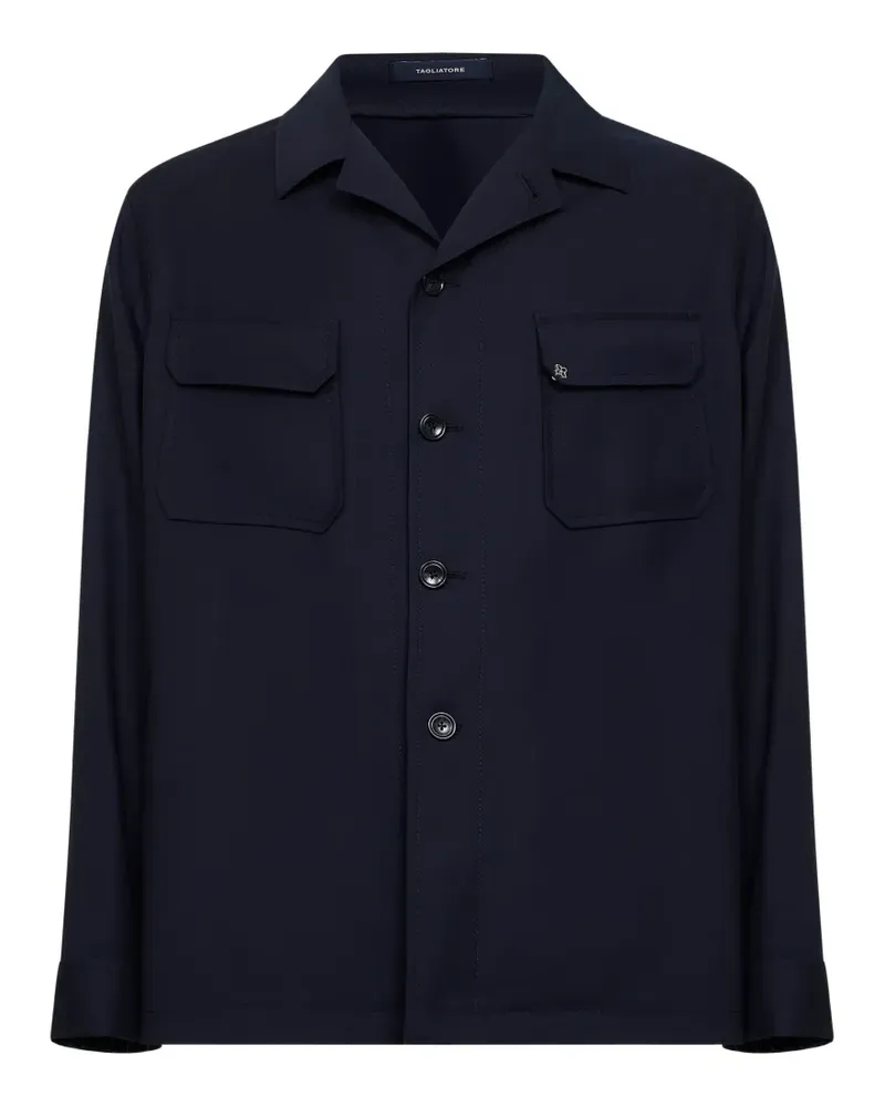 Tagliatore Hemd mit Logo - Blau Blau