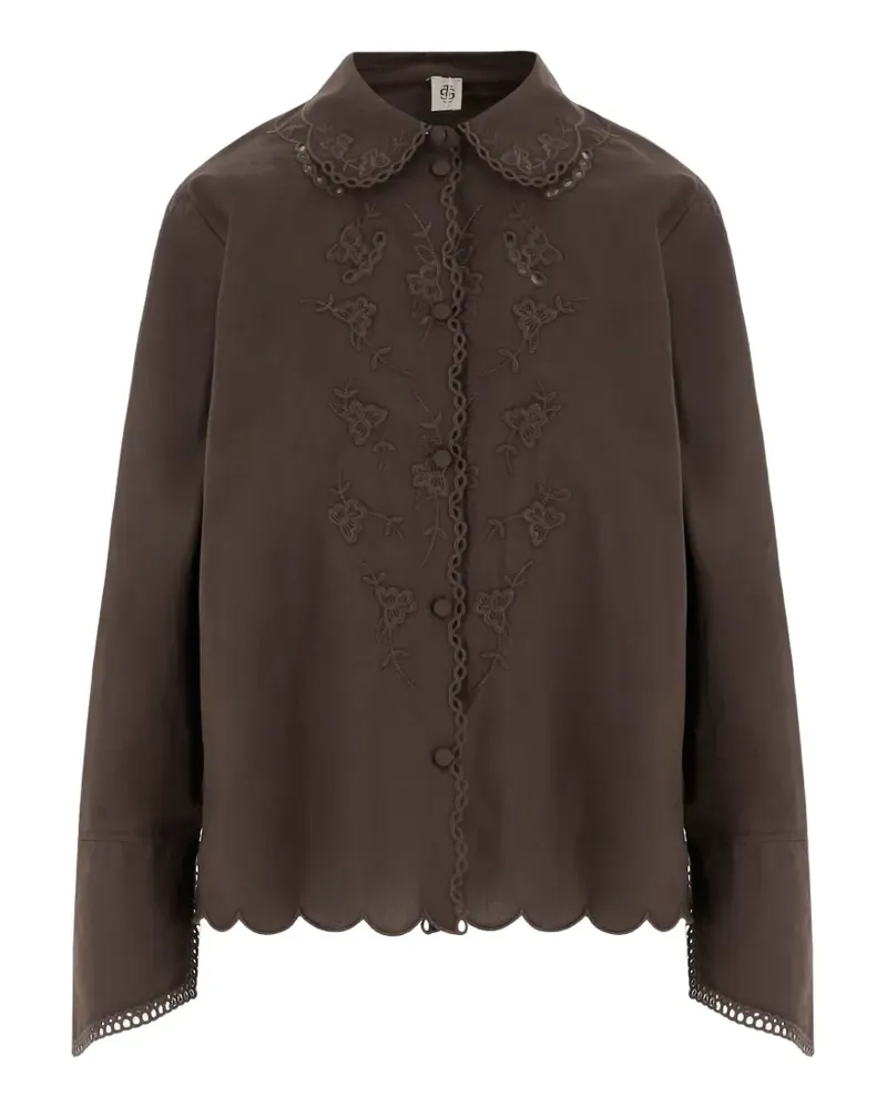 The Garment scalloped embroidered shirt - Braun Braun