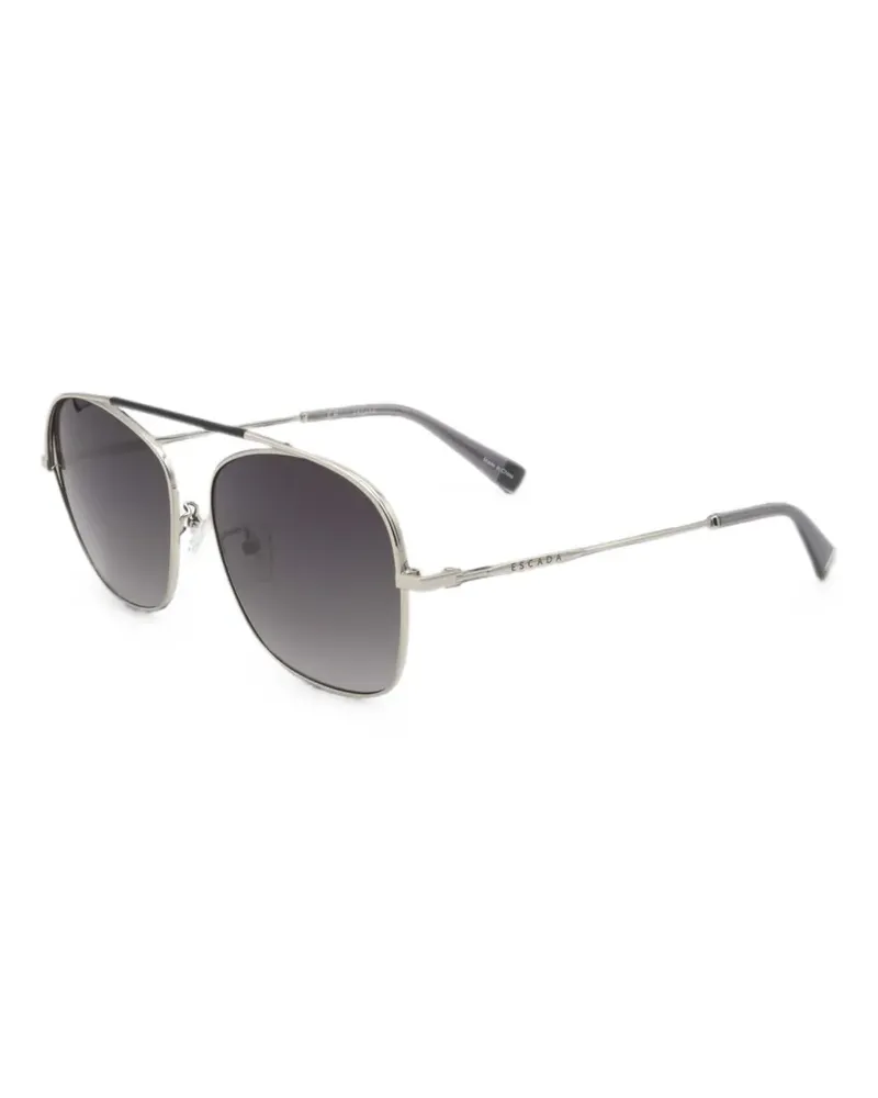 Escada Sonnenbrille mit geometrischem Gestell - Silber Silber