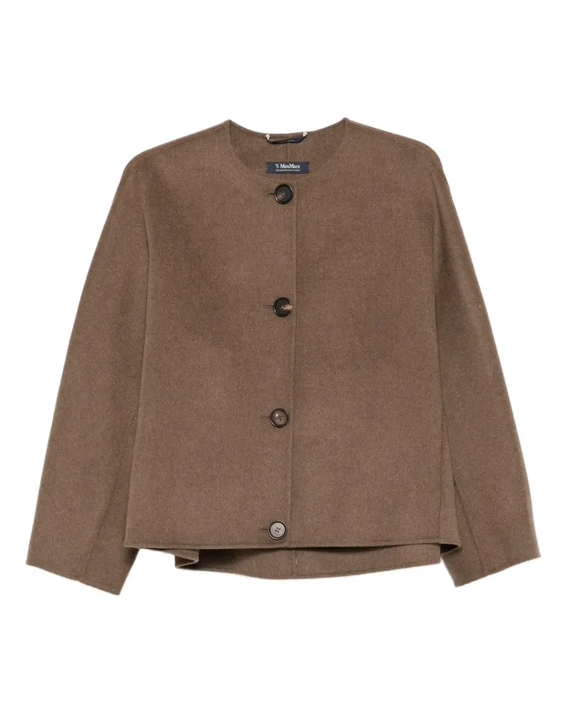 Max Mara Geknöpfte Jacke - Braun Braun