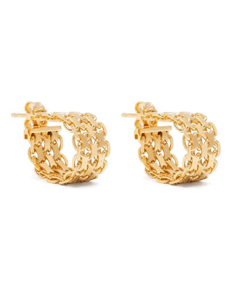 Wouters & Hendrix chained hoops - Gold Gold