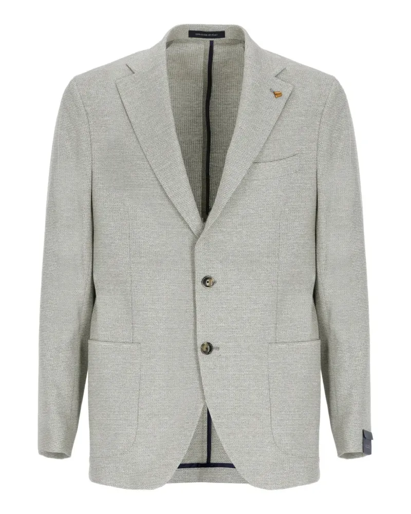 Sartoria Latorre micro-pattern cotton blazer - Grün Grün