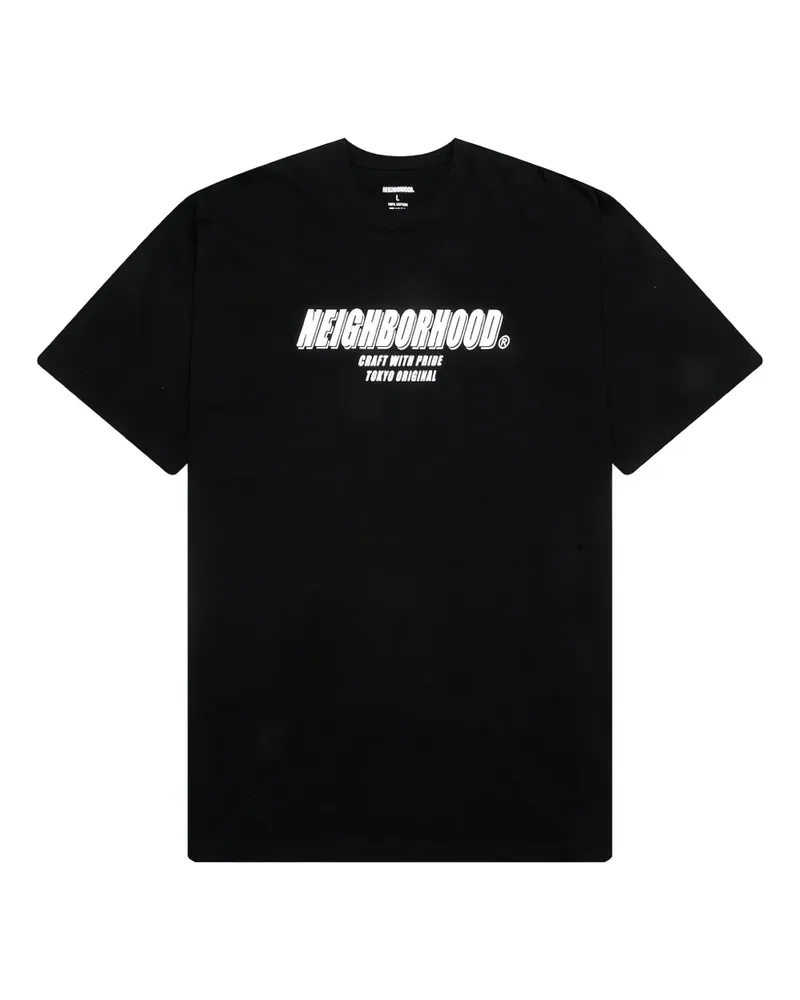 Neighborhood NH S T-Shirt - Schwarz Schwarz