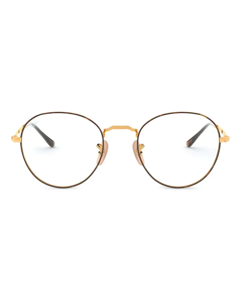 Ray Ban Brille mit rundem Gestell - Gold Gold