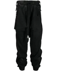 Boris Bidjan Saberi Baggy-Jogginghose mit Kordelzug Schwarz