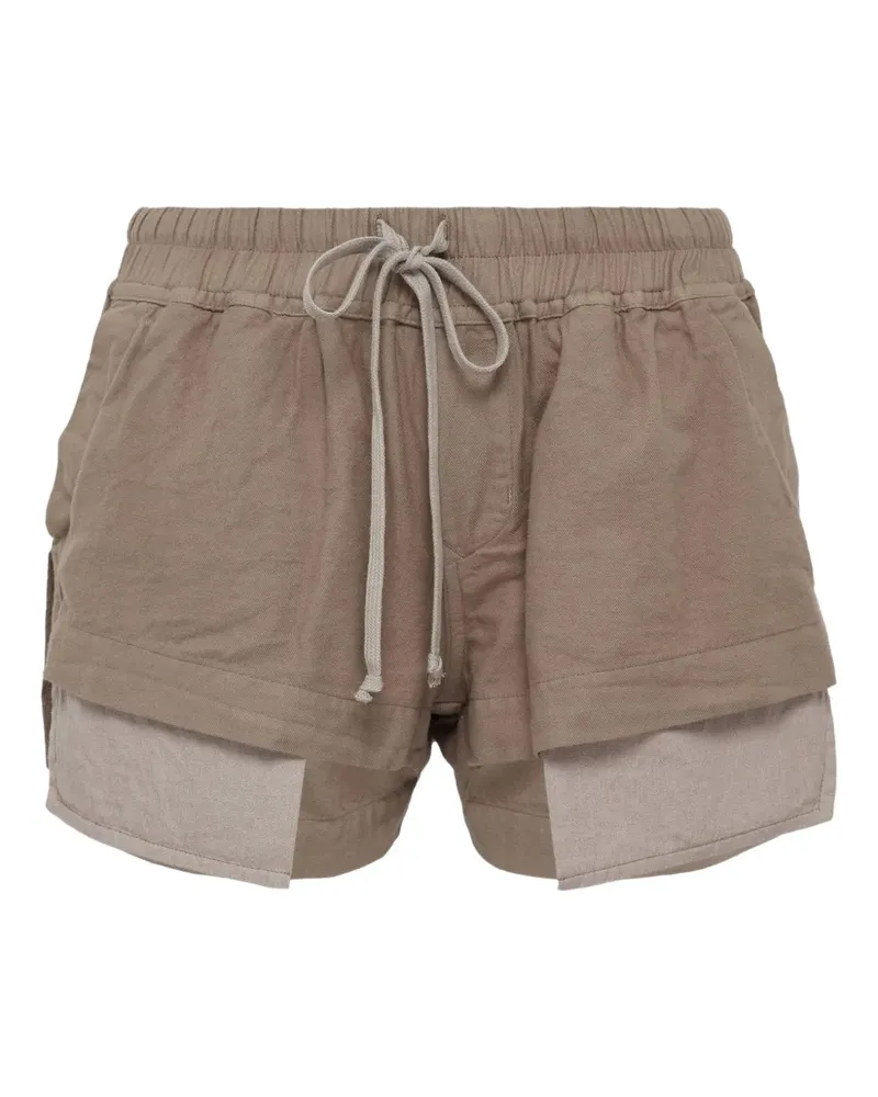 DRKSHDW by Rick Owens Fog Boxers Flanell-Shorts - Braun Braun
