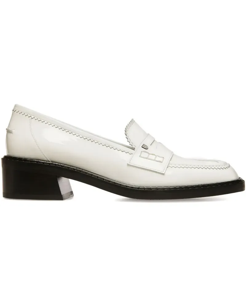 Bally Elly Loafer aus Lackleder - Weiß Weiß