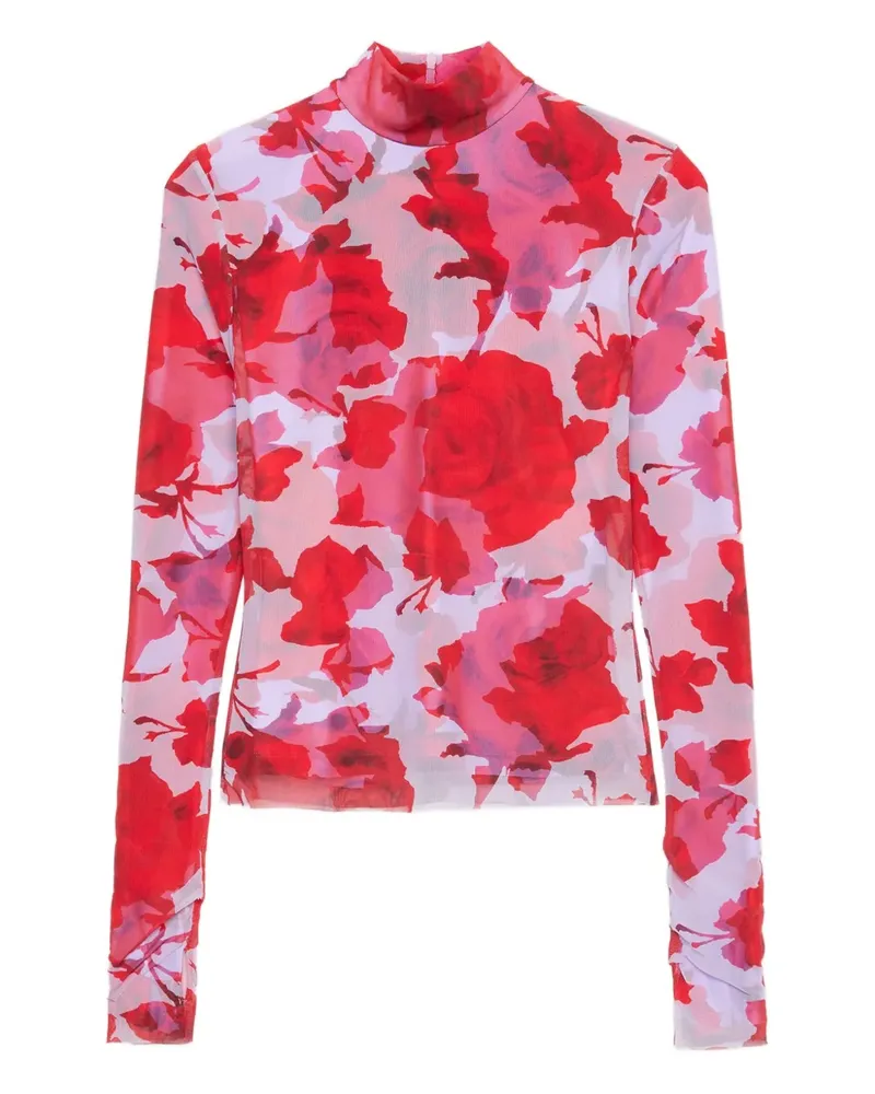 MSGM floral-print top - Rot Rot