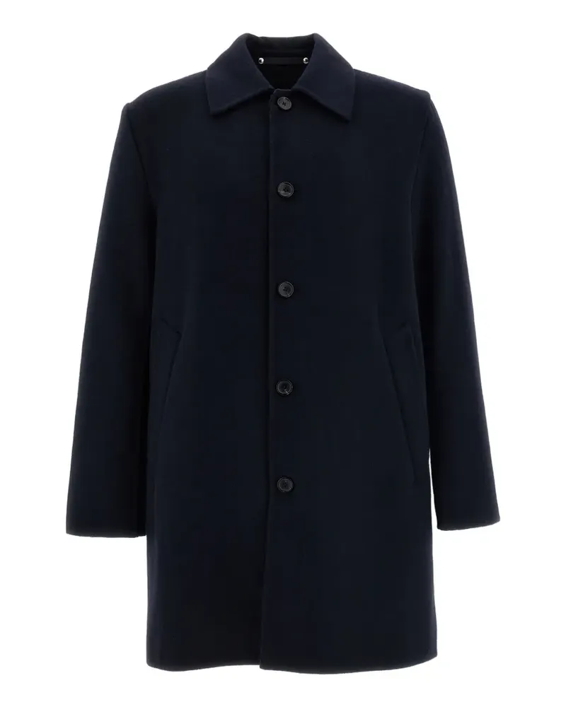 Paul Smith single-breasted spread-collar coat - Blau Blau