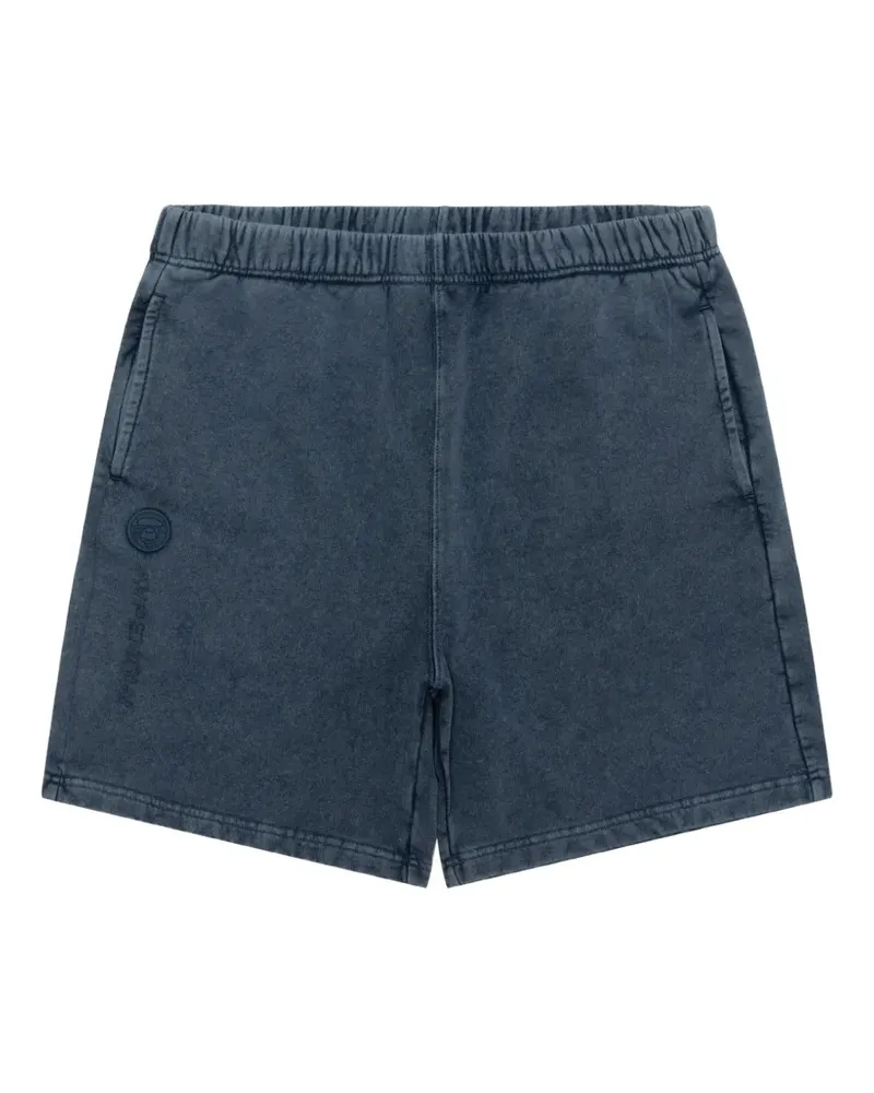 BAPE logo-patch shorts - Blau Blau
