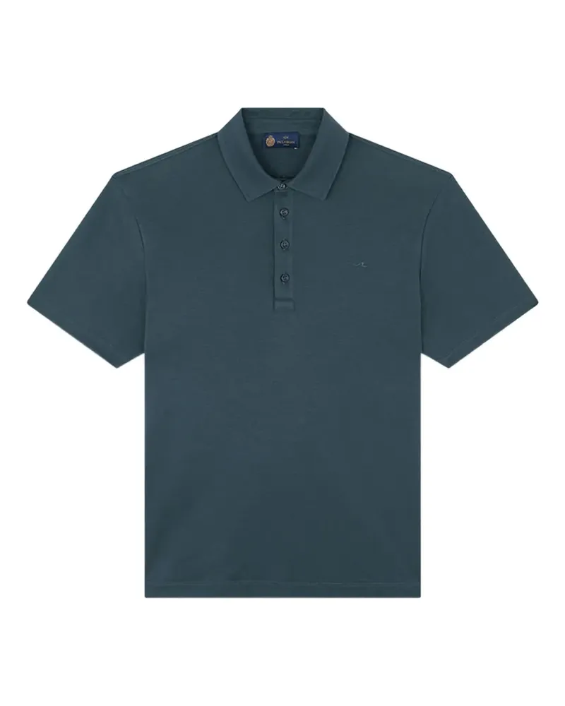 Paul & Shark embroidered-wave polo shirt - Blau Blau