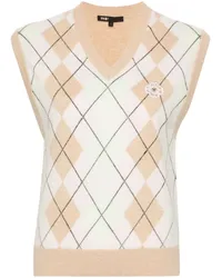 Maje Pullunder mit Argyle-Muster Nude